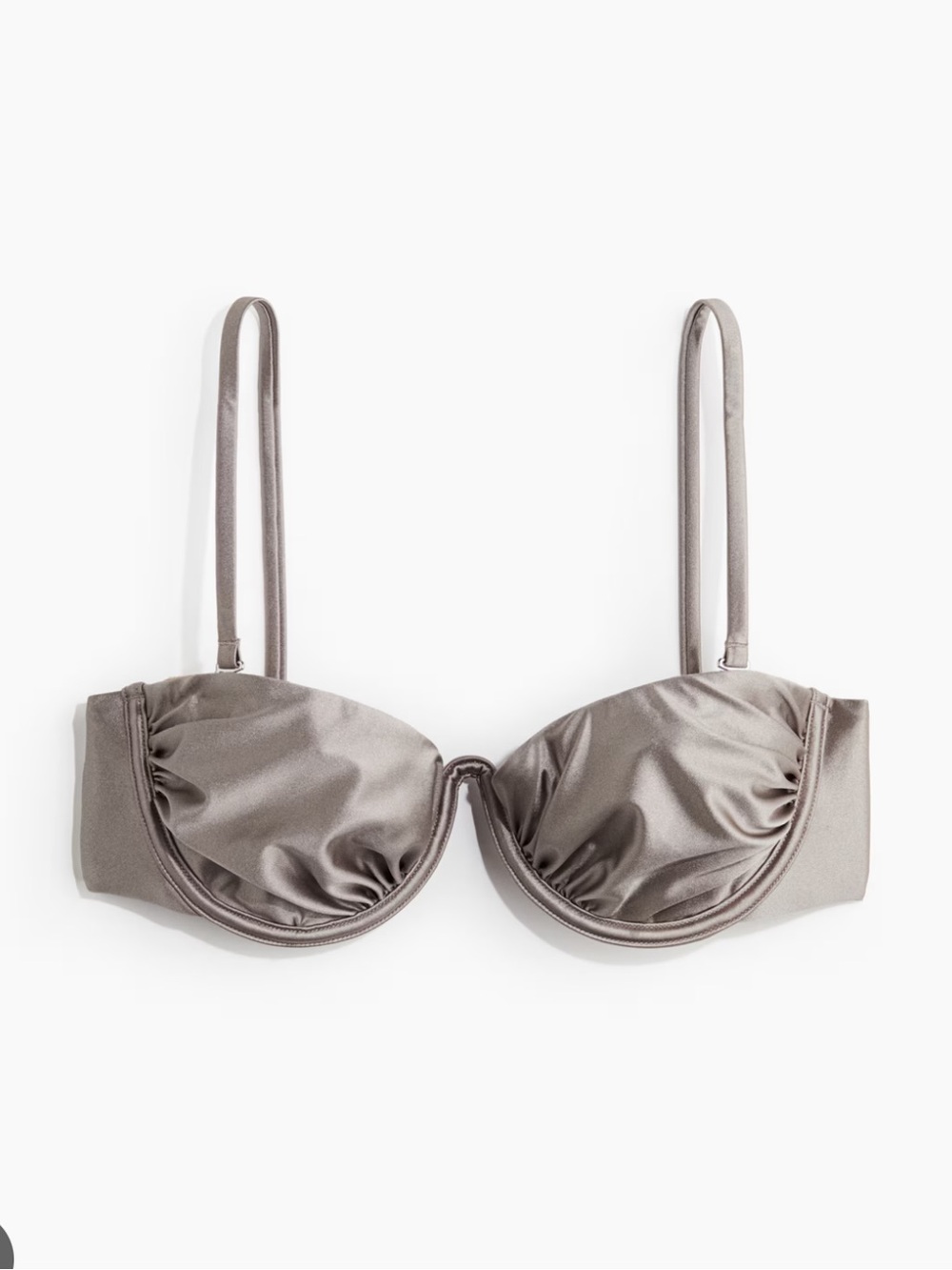 H&M Light Beige Shimmery Underwire Bikini Set